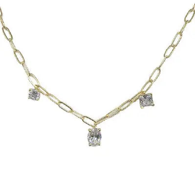 Clear Rhinestone necklace