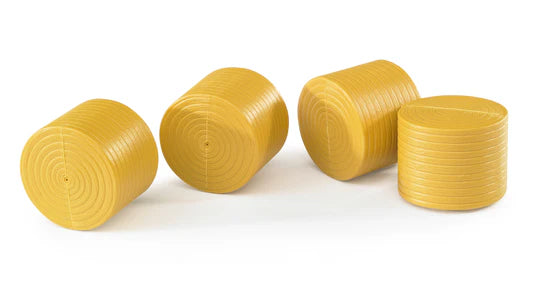 4 ROUND HAY BALES