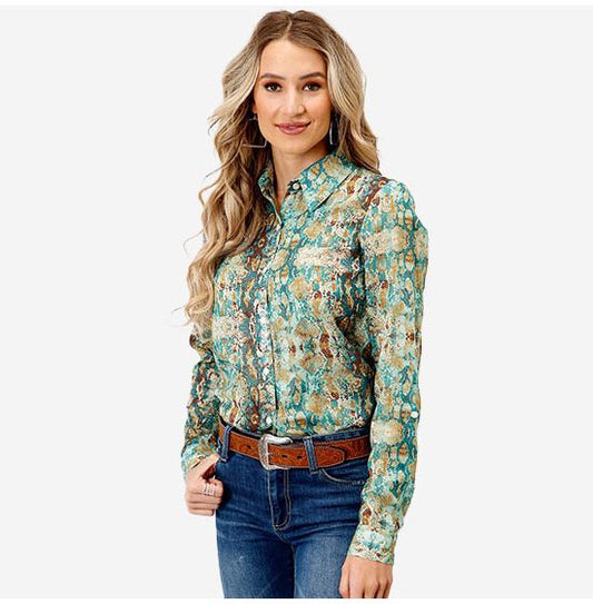 Women's Snake Print Long Sleeve