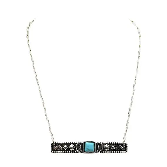 Western Bar Turquoise Necklace