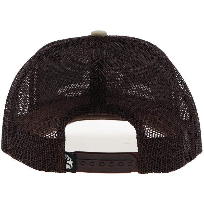 "Rank Stock" Hat Tan/Brown w/Brown Stitching