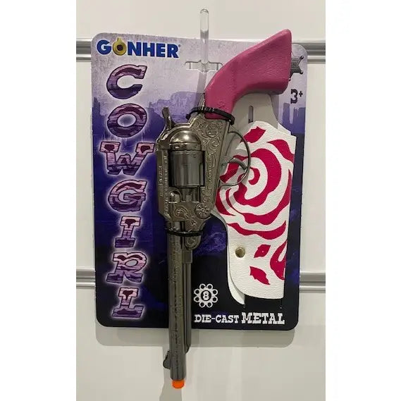 Cowgirl Pink Rev. CapGun & Holster Set