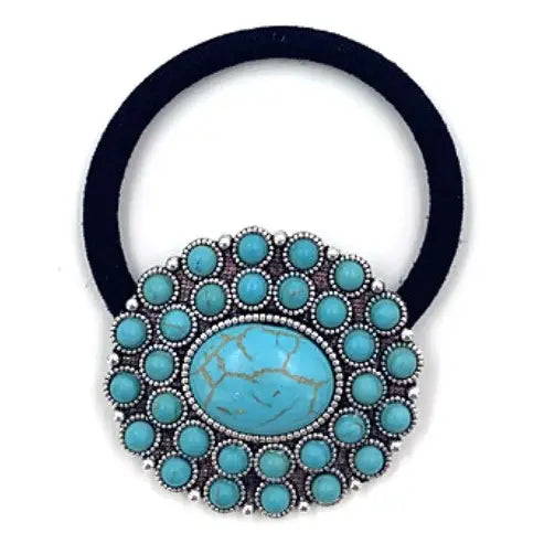 Western Style Turquoise Hair Tie