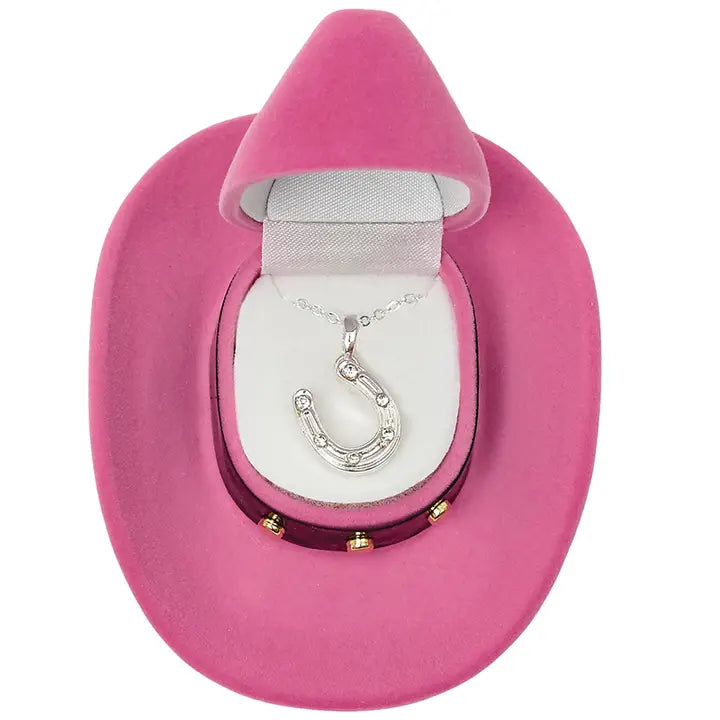 Horseshoe Necklace in HatBox