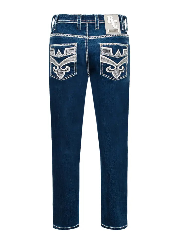 Men's Cotton/Spandex Stretch Fancy Slim Straight