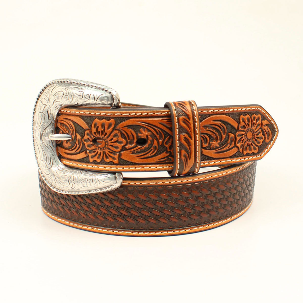 Basketweave Embroidery Belt