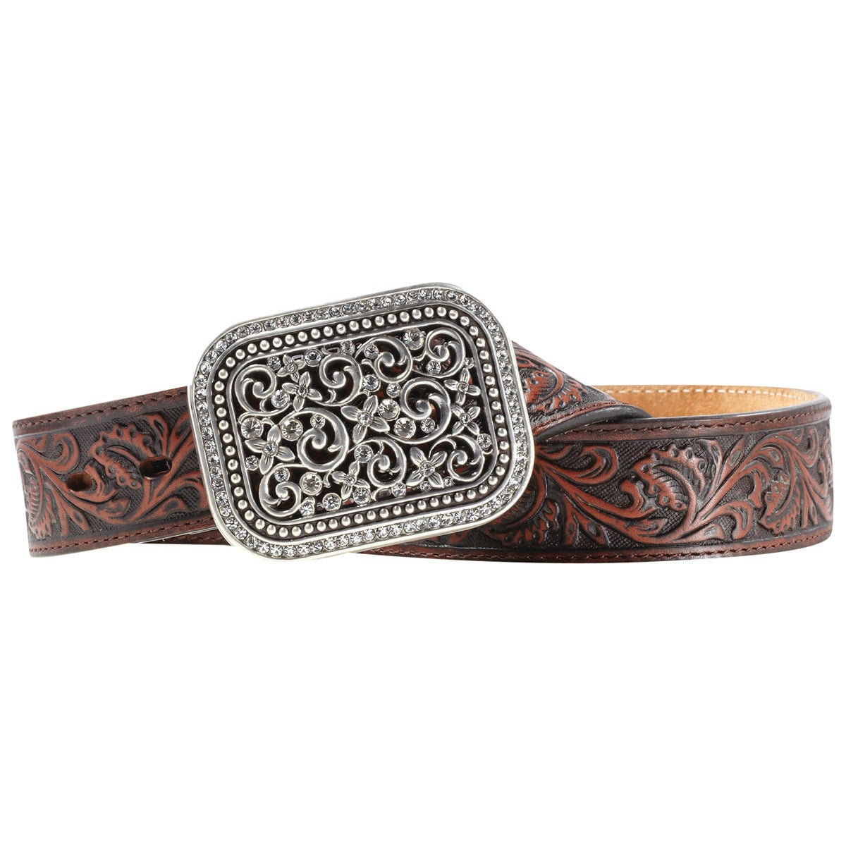 Tooled Belt with Filigree Belt
