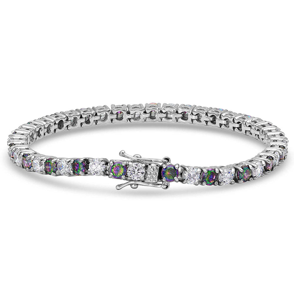 Mystic & CZ Round Link