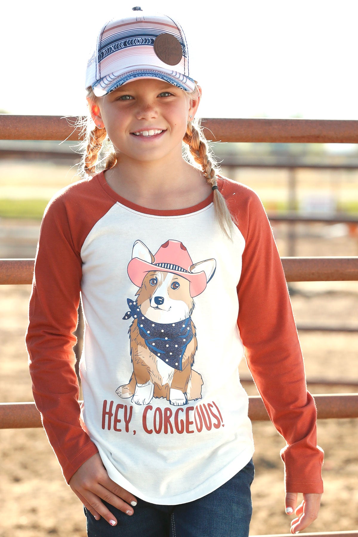 Girl's "Hey Corgeous" tee