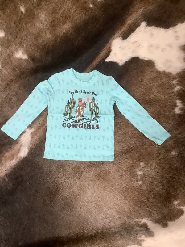 The World Needs More Cowgirls tee- toddler