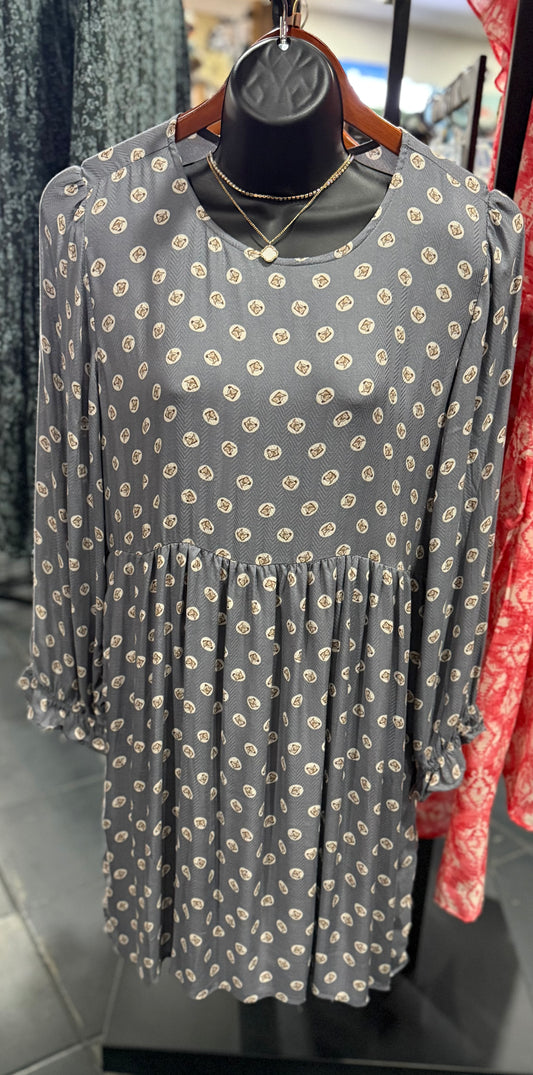 Women"s Stetson Grey Printed Dress