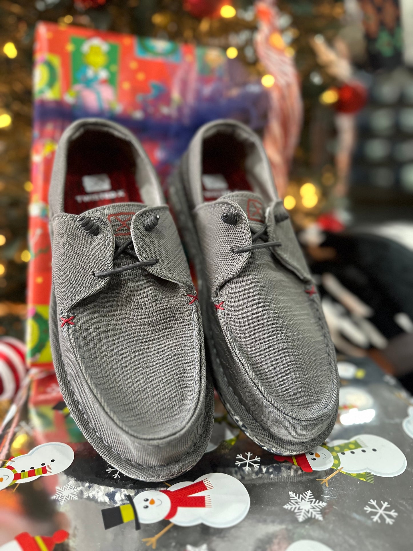 Twisted X Circular Project Grey Boat Shoe