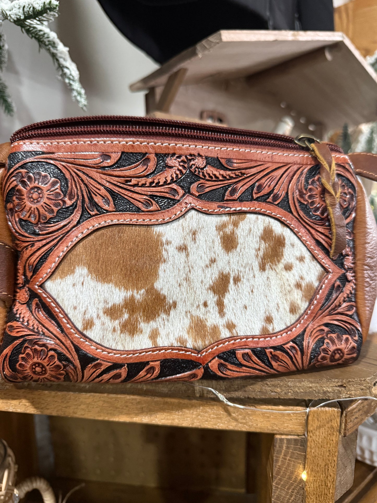 Misc. Leather cosmetic bag