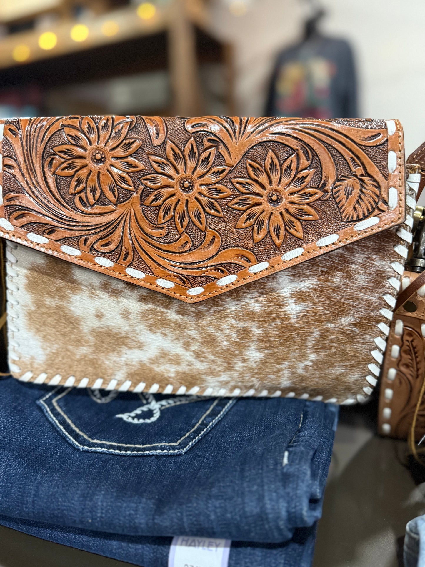 Tooled & Cowhide purses