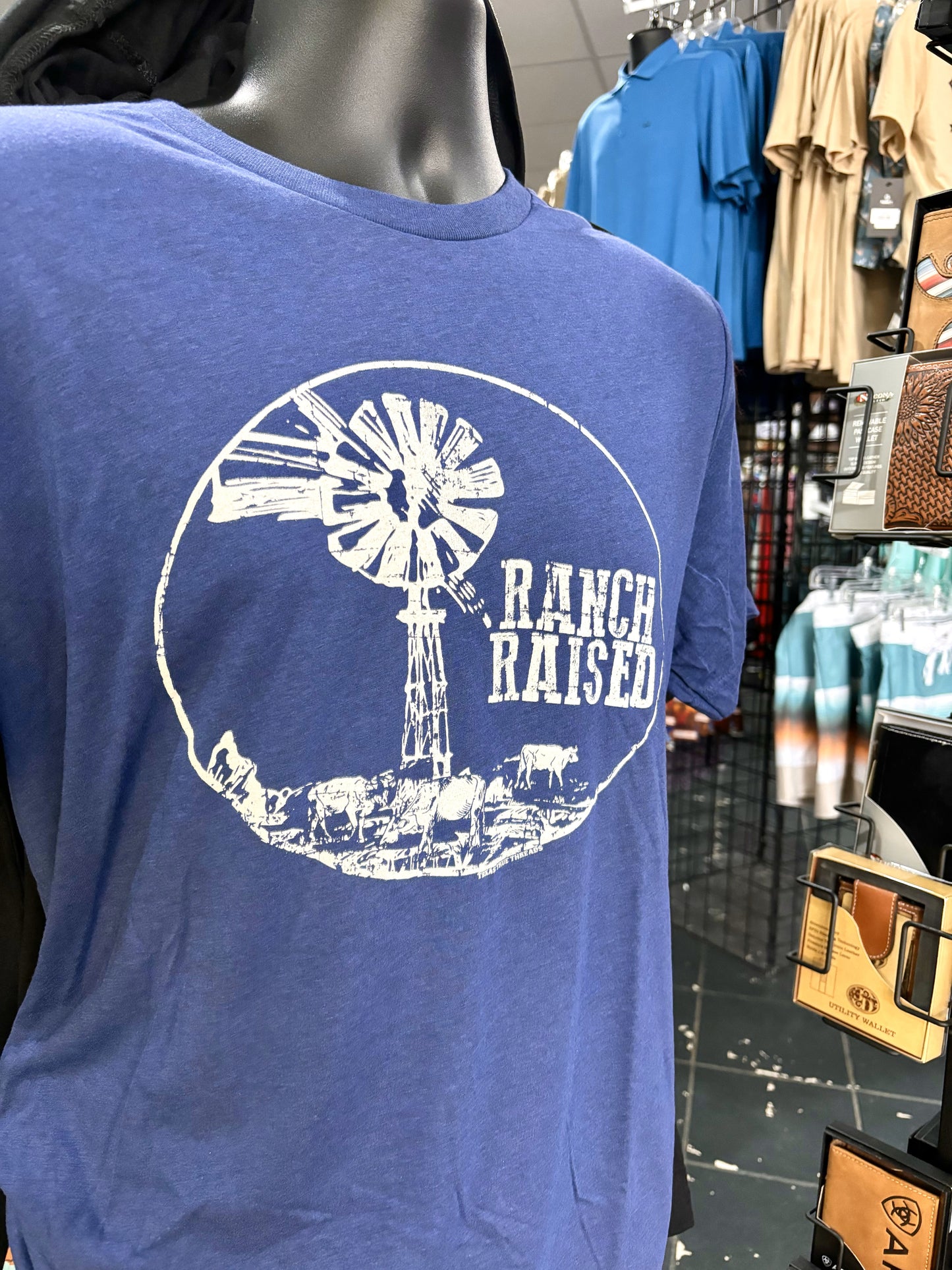 "Ranch Raised" tee- blue