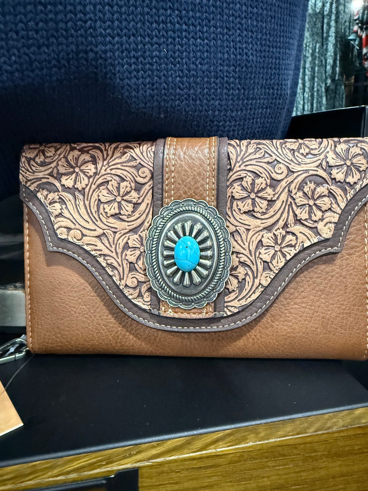 Slim Wallet with emboss & Concho