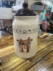 5.25 x 10 Saddle and Branded Canister