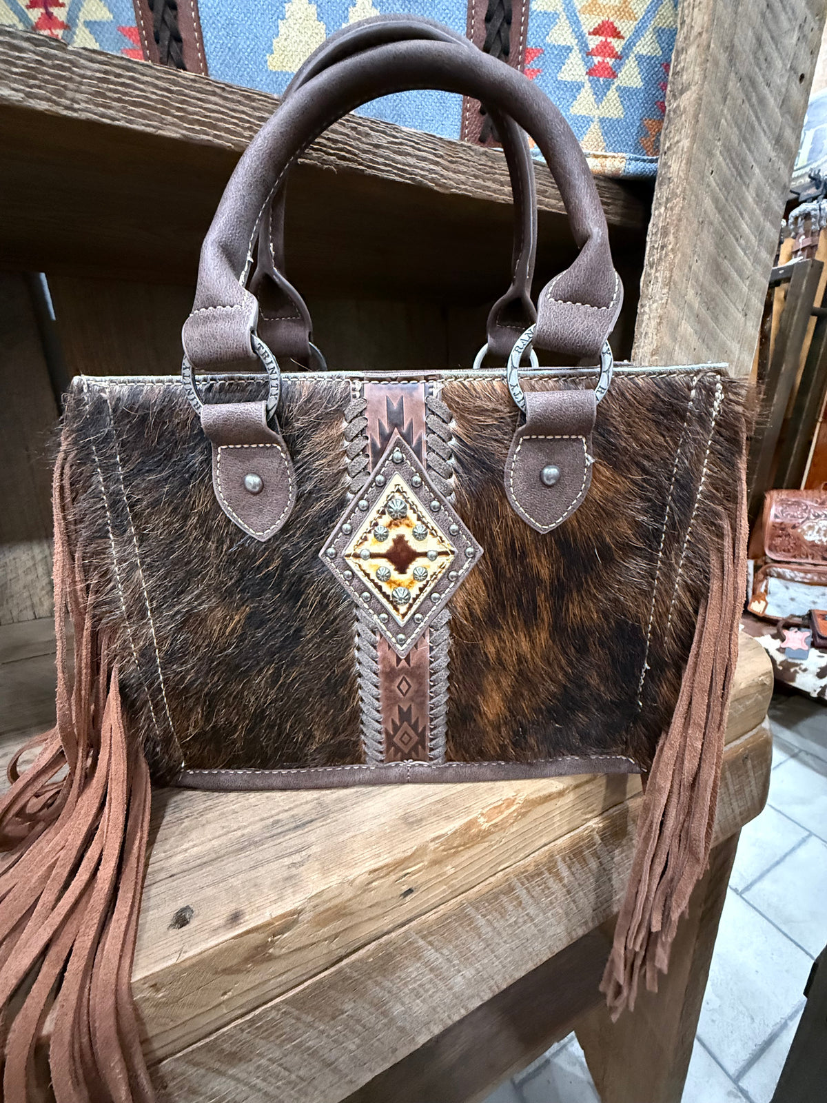Trinity Ranch hair on cowhide