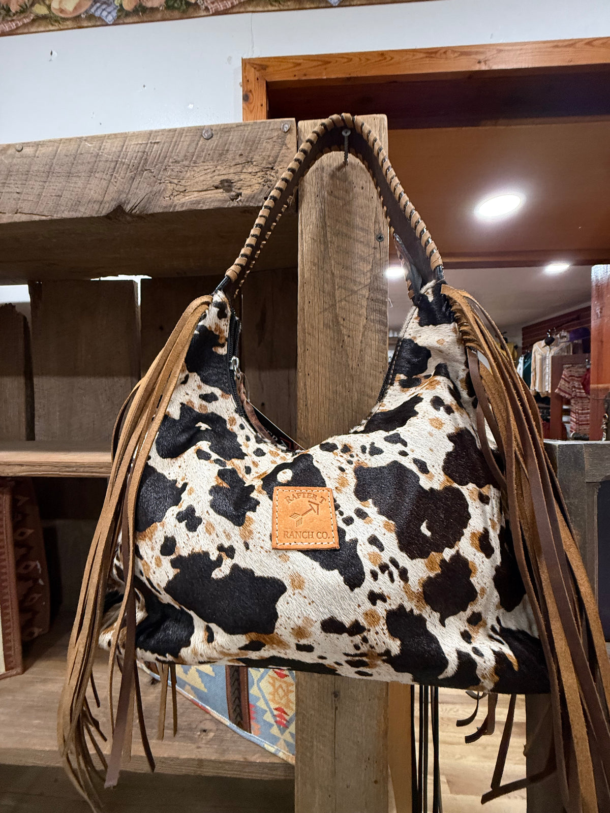 Rafter T Hair on cowhide spotted