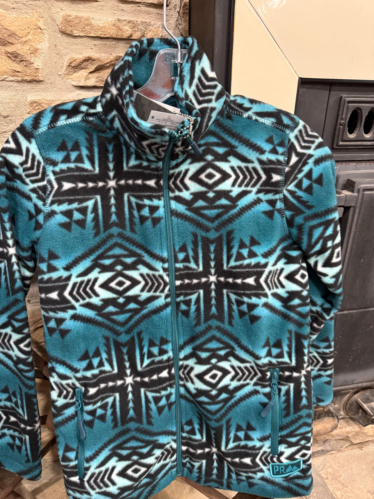Girls aztec fleece jacket