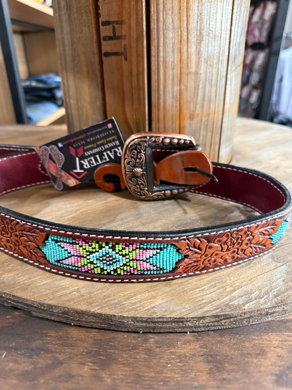 Rafter T women's aztec belt