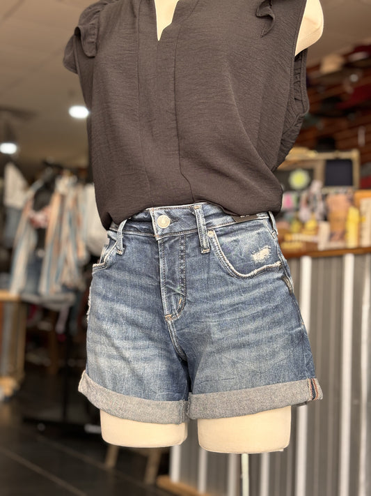 Silver Boyfriend shorts