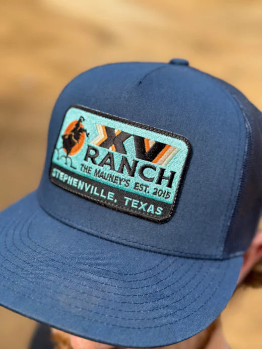 "XV Ranch" cap- navy/teal