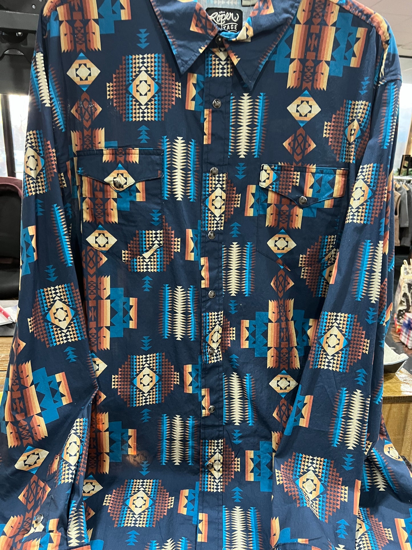 03-001-0485-0613 BU MEN'S NAVY AZTEC
