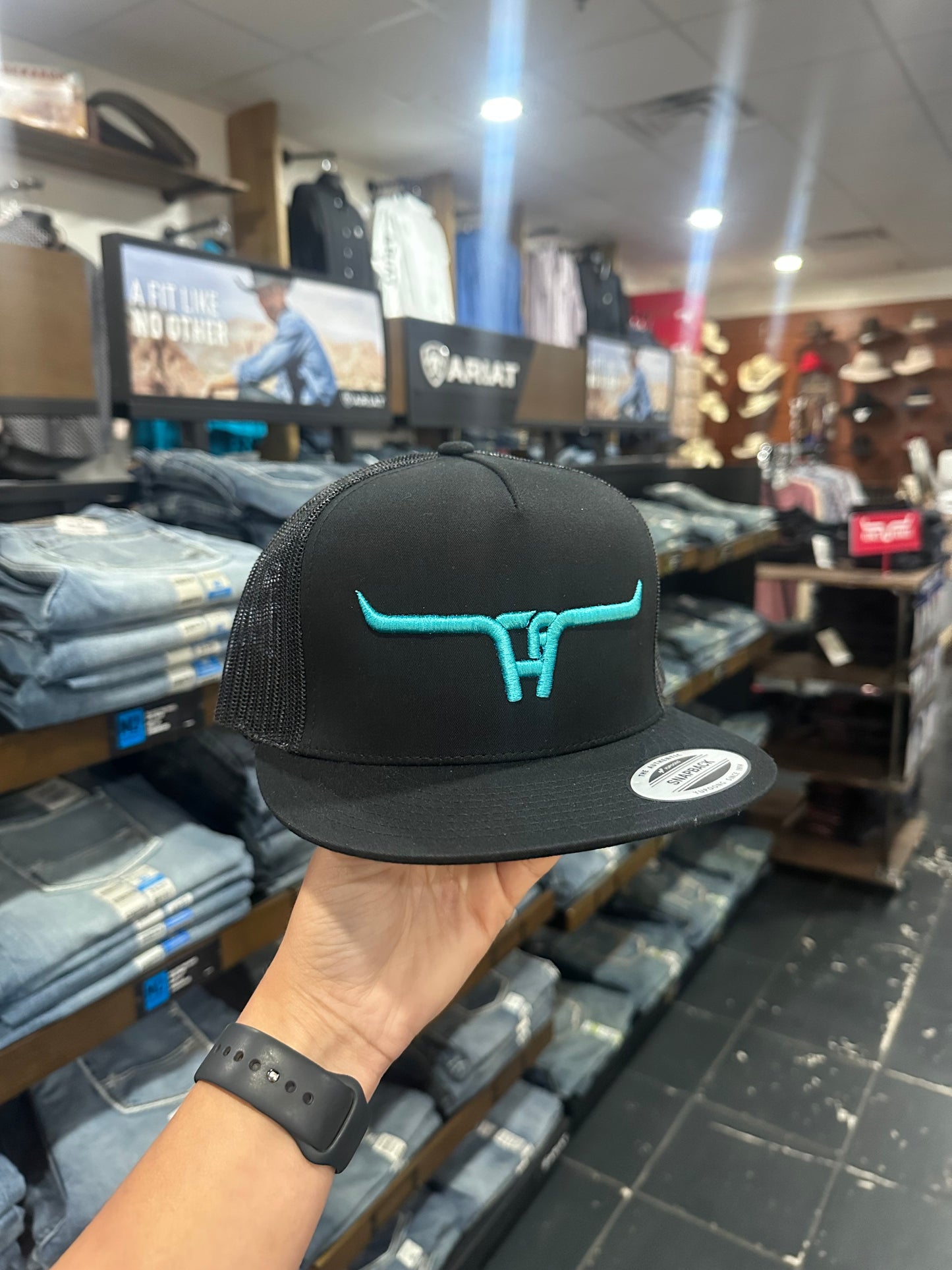 "Cactus Alley Longhorn"- Mesh Snapback