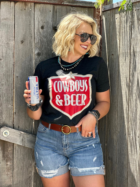 Cowboys and Beer Tee
