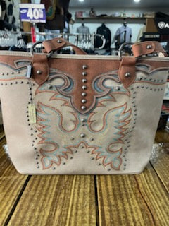 Montana West Tan Designed Purse