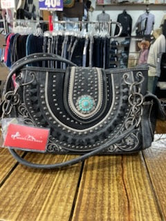 Montana West Black Rinestone Purse
