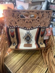 American Darling Aztec White/Brown Arrow Purse