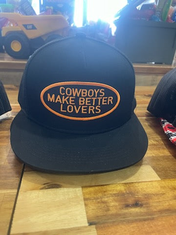 "Cowboy's Make Better Lovers" Black and Orange