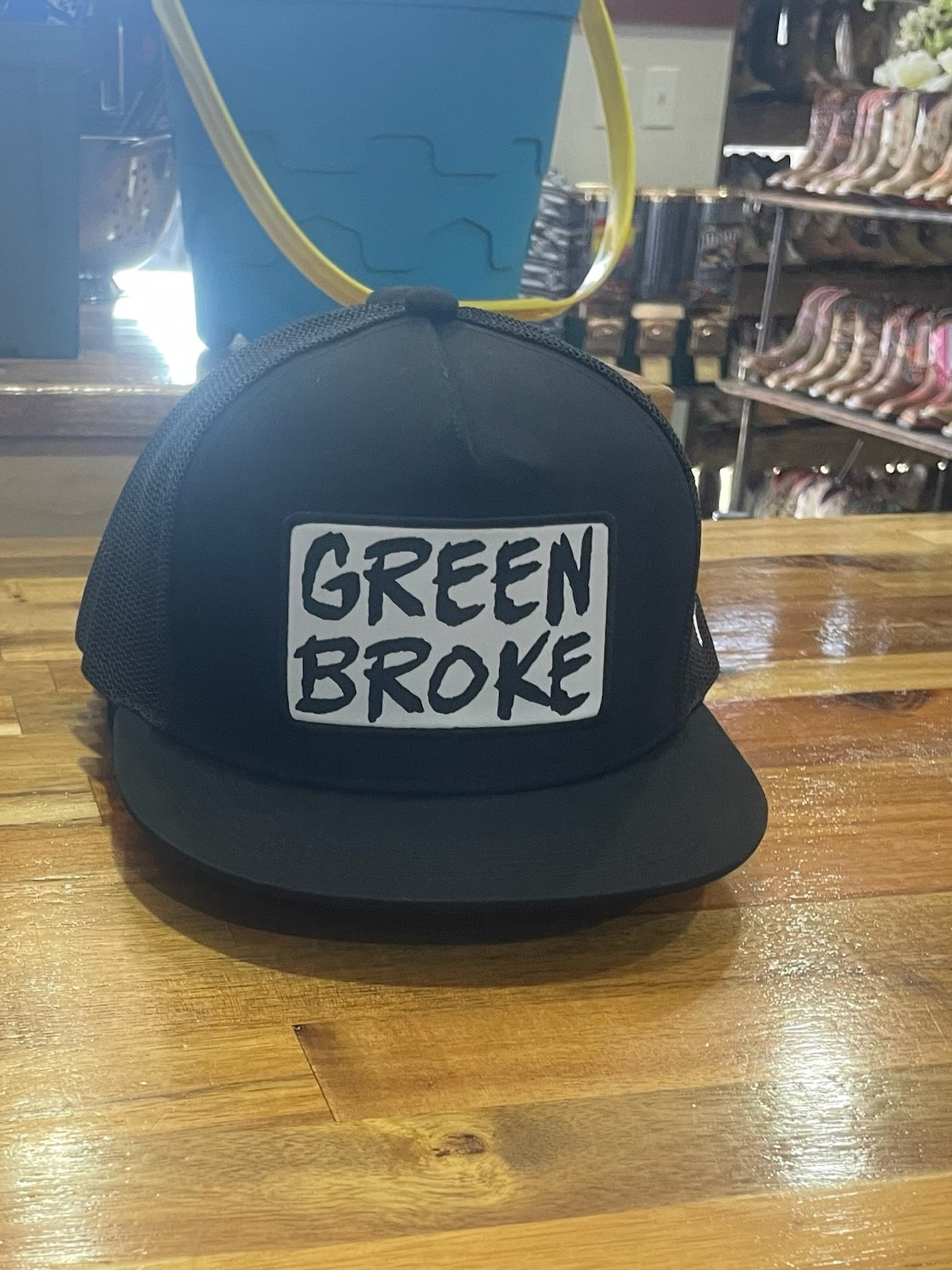 " Green Broke" Snapback Cap