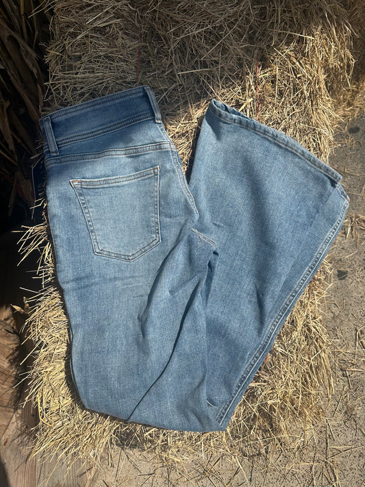 Silver Be Low Flare jeans