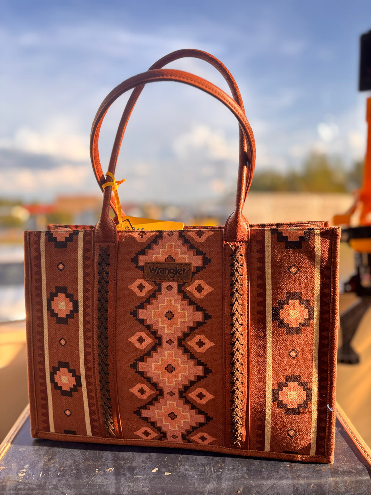 Wrangler Brown Aztec purse large