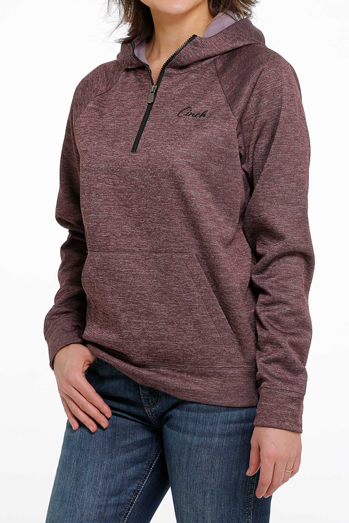 Women's Cinch Purple Hoodie