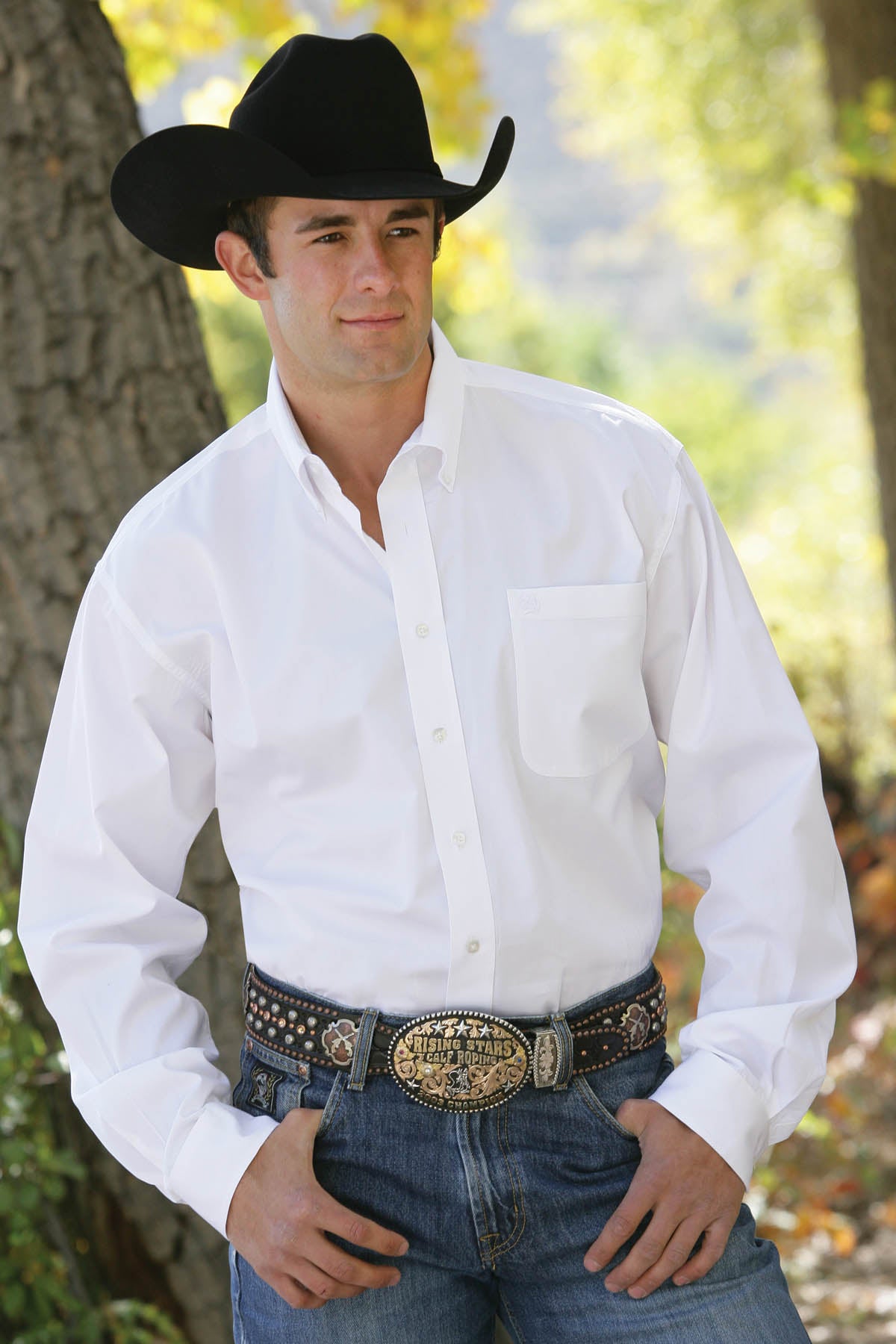 Men's Cinch Long Sleeved Button Up