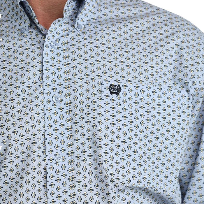 Cinch mens l/s light blue