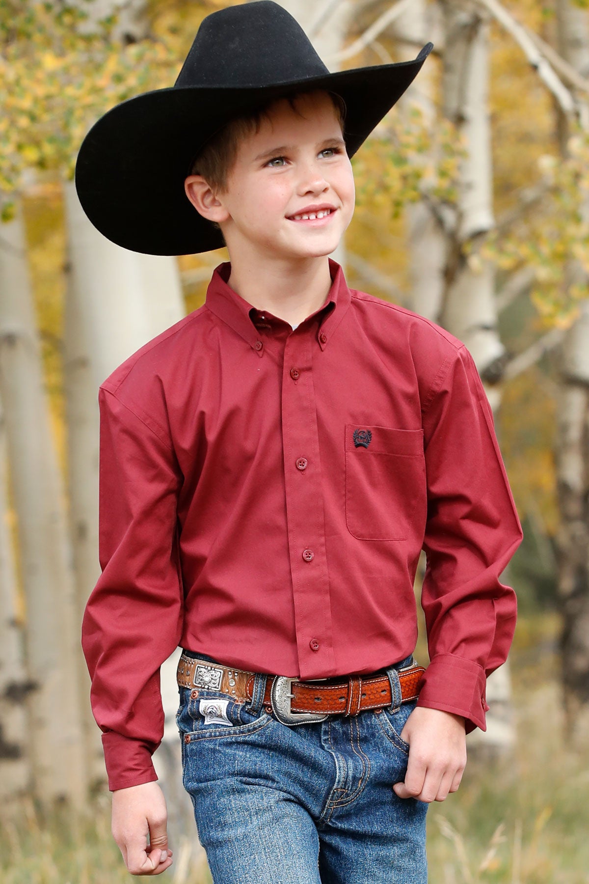 Boys L/S Burgundy