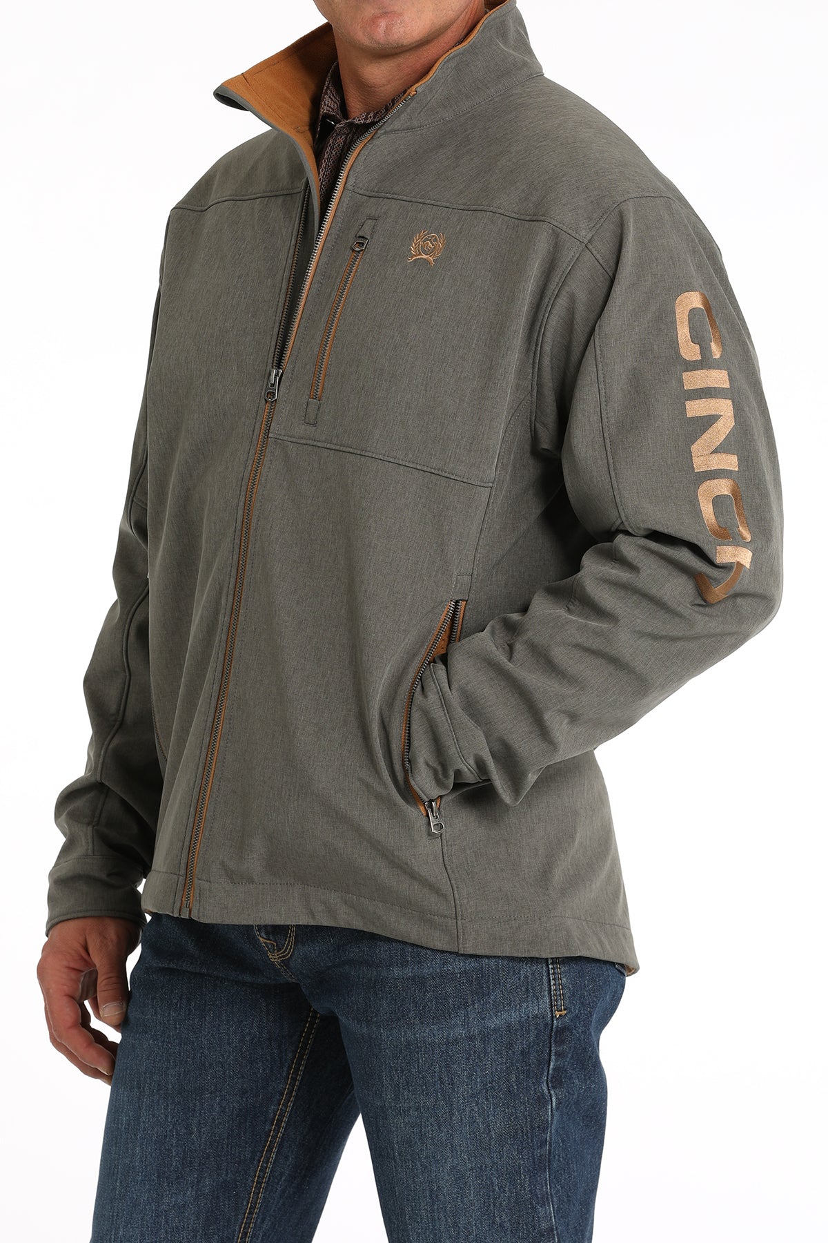Men's Bonded Jacket (charcoal)