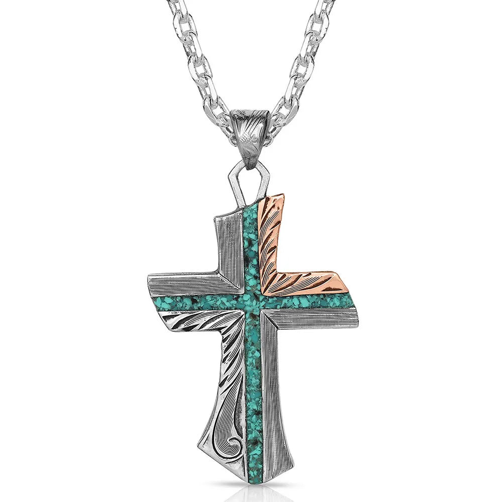 INNER LIGHT TURQUOISE CROSS