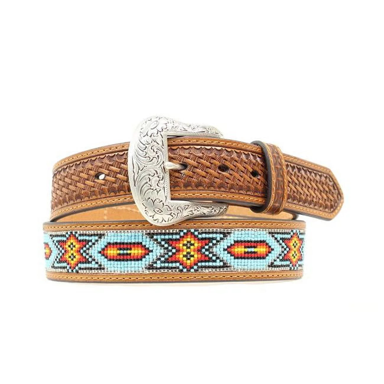 Blue Tribal Inlay Belt
