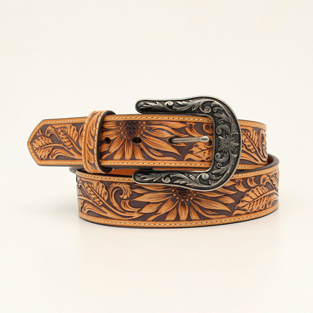 Sunflower Embossed Belt