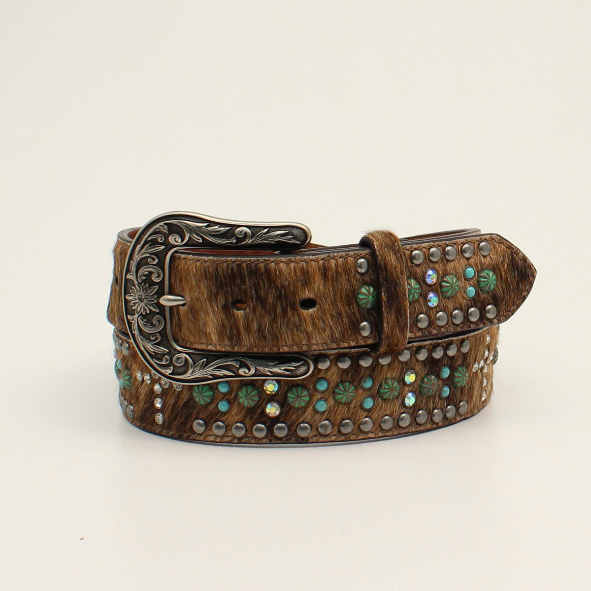 Calf Hair and Crosses Belt