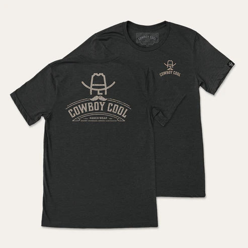 "Hank Ranch Wear" tee- charcoal
