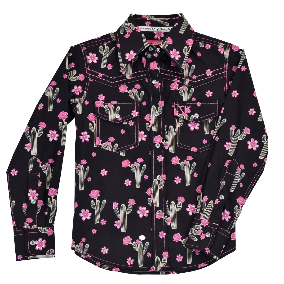 Cowgirl Hardware black l/s with cactus shirt