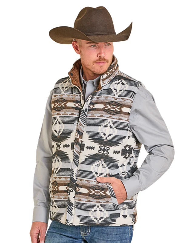 Men's Reversable puffer/quilted Vest
