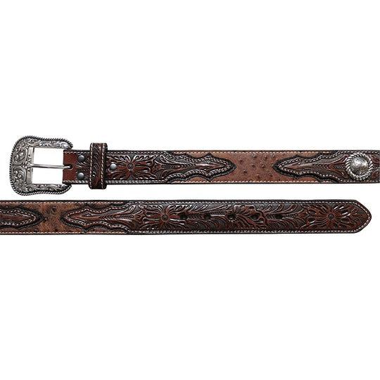 Ostrich Concho Belt
